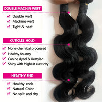 Queenlike 24 24 24 Inch Body Wave Bundles Human Hair 12A Brazilian Raw Hair Weave Bundles 1/3 PCS Human Hair Bundles Extensions
