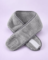 Grey plush spa headband