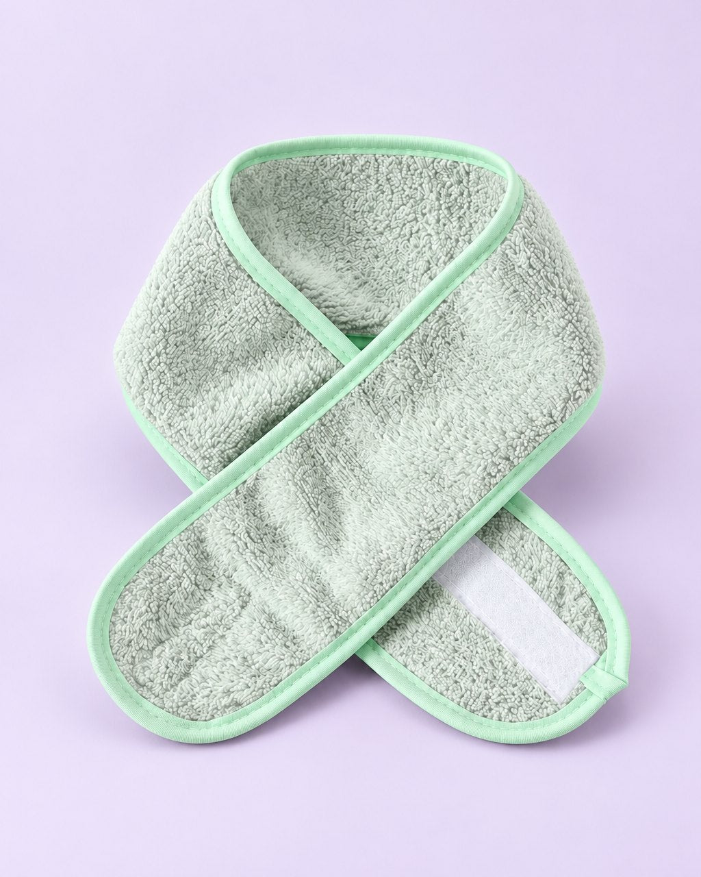 Mint green plush spa headband