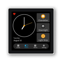 Tuya Smart Home Multiple Zigbee Smart Home Control Panel 4 Inch Switch Panel In-Wall Touchscreen Control for Home-Euplug