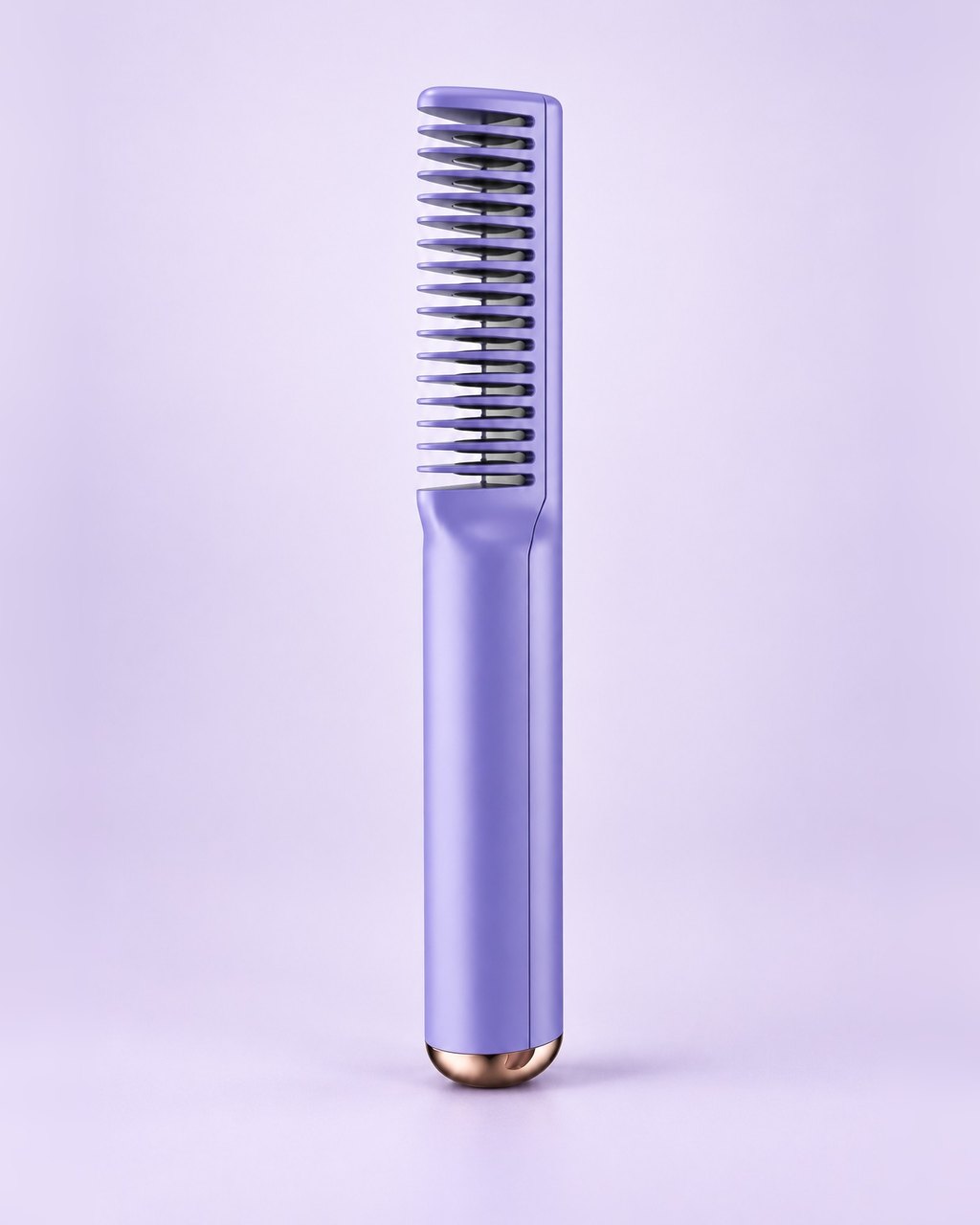 Purple cordless straightening comb