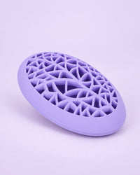Lilac silicone lattice brush holder