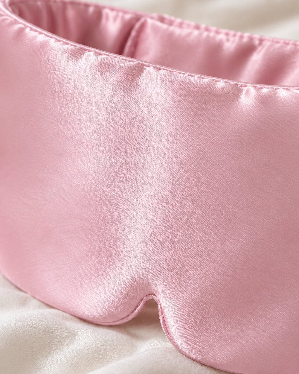 Close-up of the smooth satin sheen and the band's soft edge