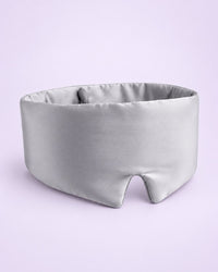 Light grey wide wraparound satin sleep mask
