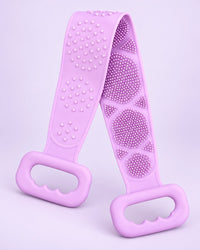 Lilac silicone back scrubber strap
